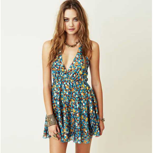 For Love And Lemons Dresses & Skirts - FLL “Little Lover” crossback silk mini -- Like New